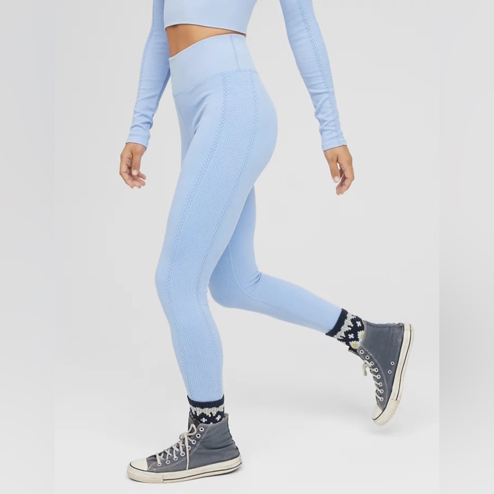 NWT OFFLINE by Aerie Big Chill Seamless Legging - Blue Lion - Size XS